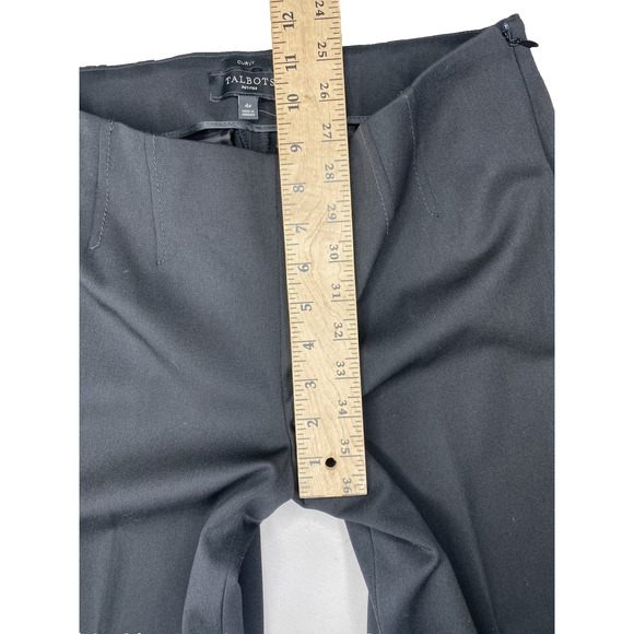 Talbots Pants Womens Size 4P Petite Curvy NEW Black Straight Career Office Wear - Picture 8 of 11